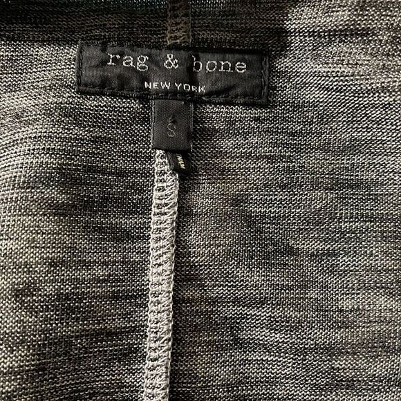 Rag & Bone Racerback Tank Gray Shiny Sheer S - Picture 6 of 7